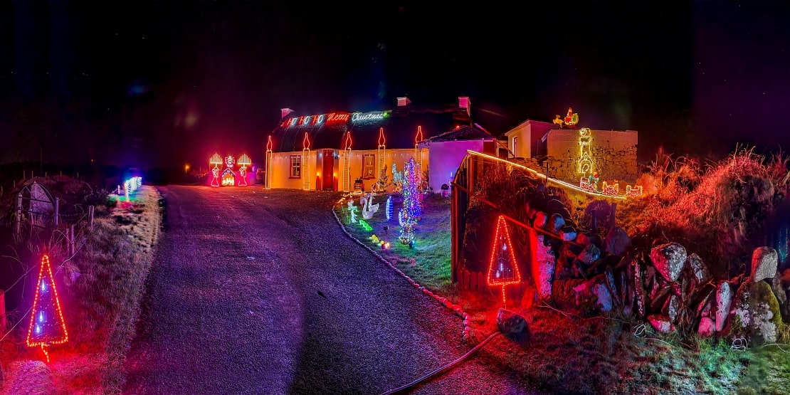 Christmas Lighting in the Irish Village