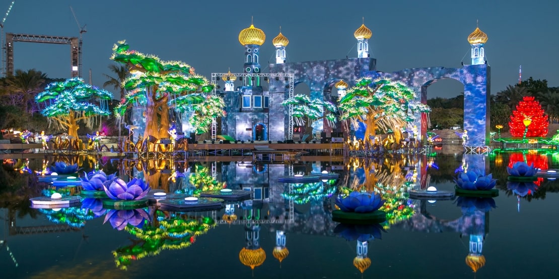 Dubai Garden Glow New year celebration
