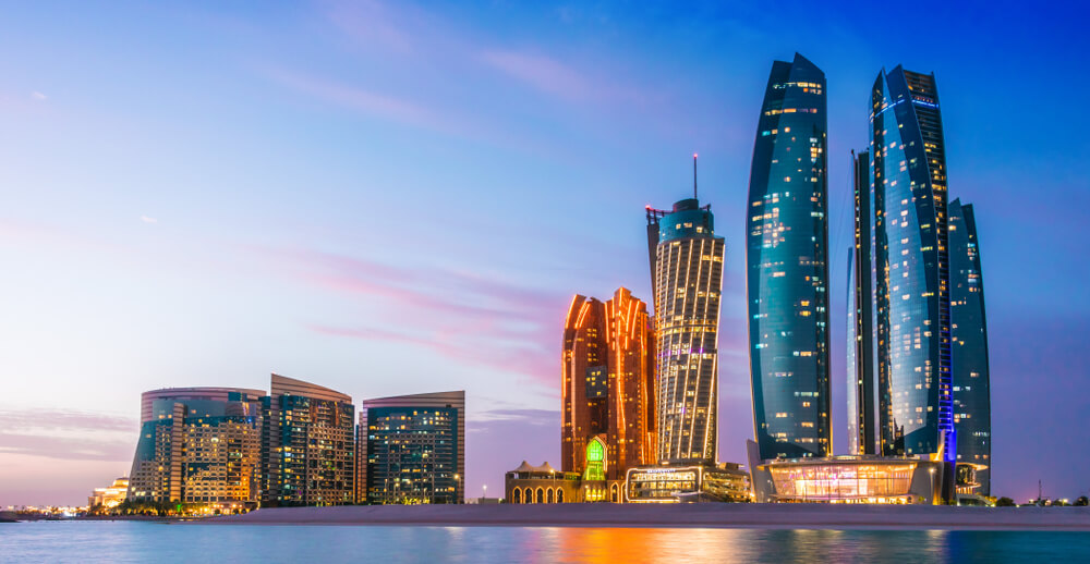 Abu Dhabi - the largest of the seven emirates of the UAE