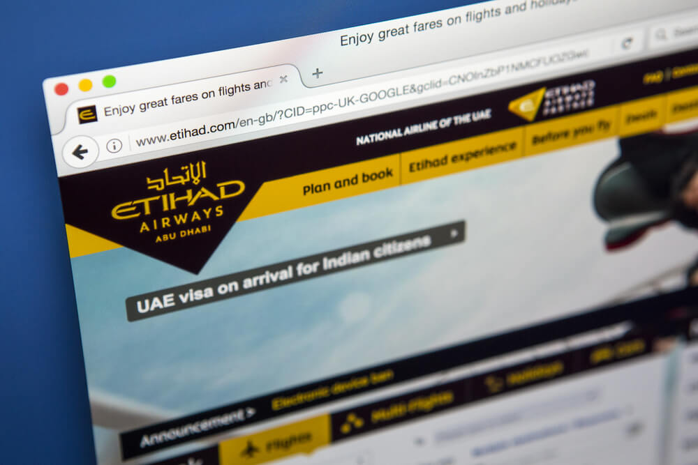 Etihad Airways Online Booking