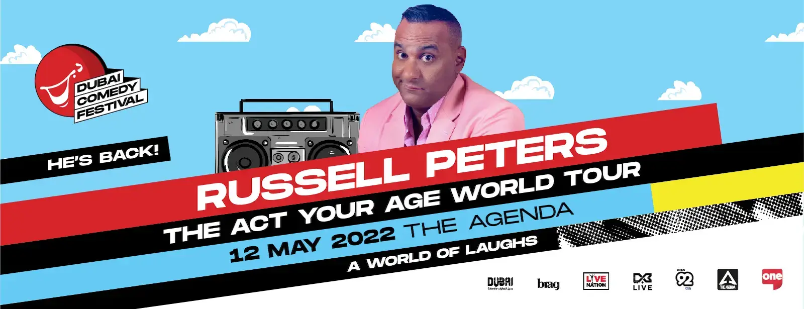 Kickstarting the Dubai Comedy Festival 2022 is the hilarious Russell Peters.