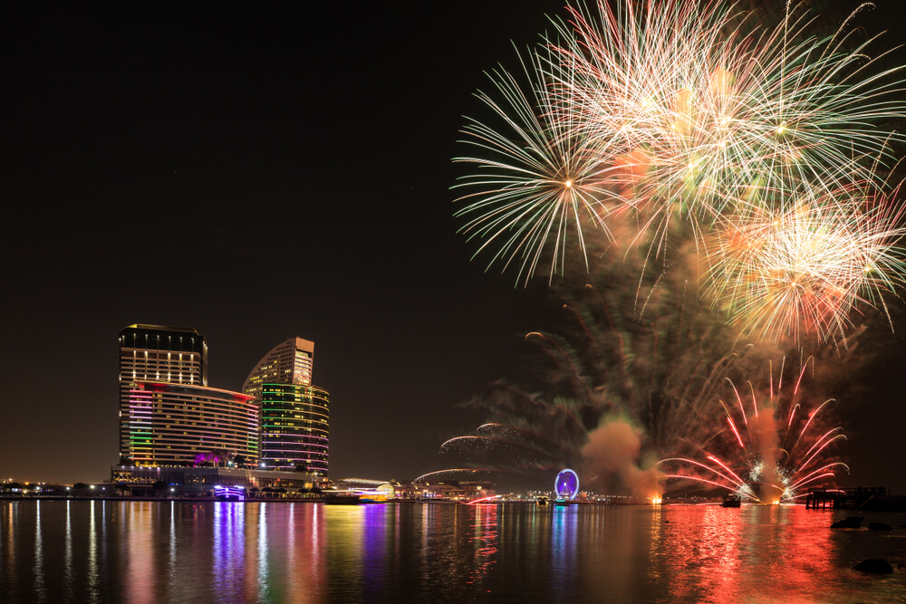 Dubai Festival City in Diwali