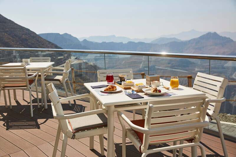 A Delicious Meal With a Breath-taking View At Jebel Jais Activities