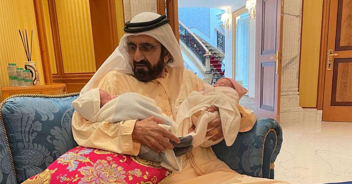 Father of twins Crown Prince of Dubai