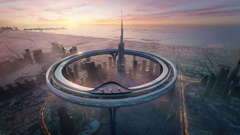 About Downtown Circle A Giant Ring That Surrounds Burj Khalifa
