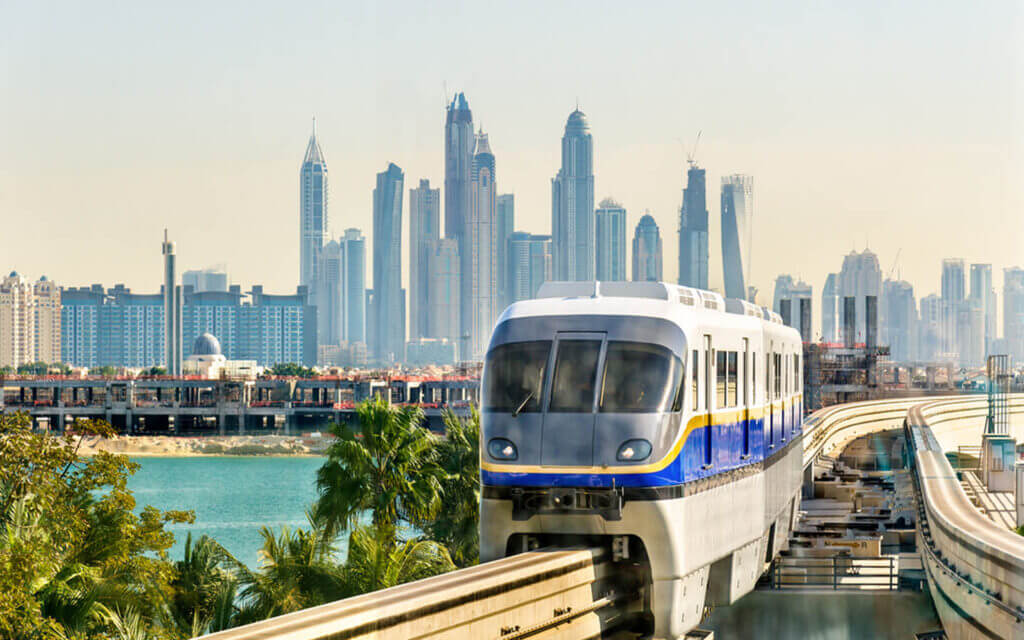 metro station at Palm Jumeriah