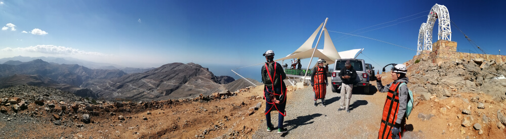 ziplining Activities at Jebel Jais