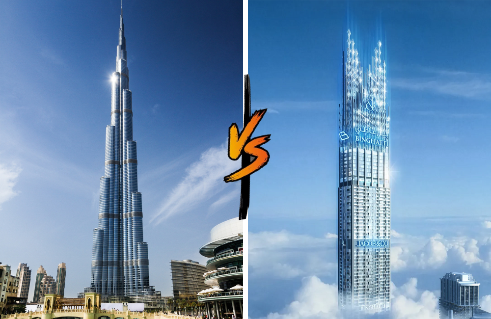 Burj Binghatti vs Burj Khalifa