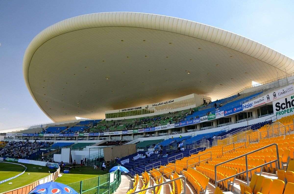 Location of Sheikh Zayed Cricket Stadium