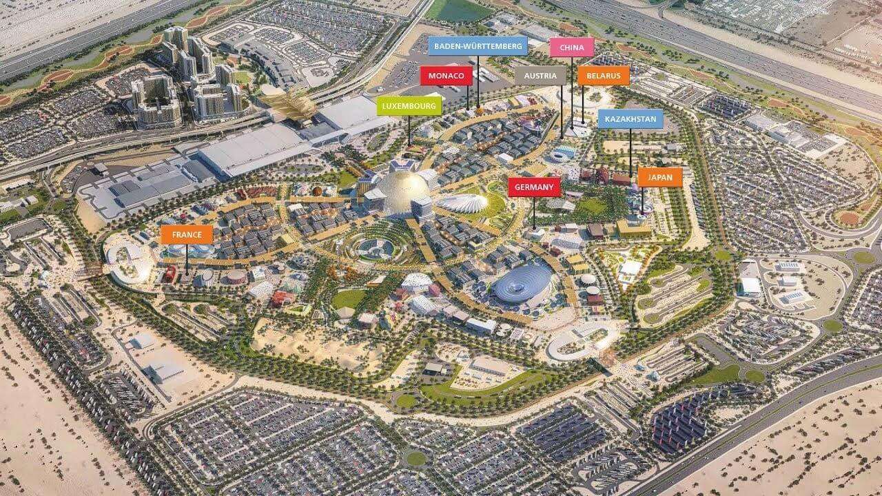 Map of Expo City Dubai