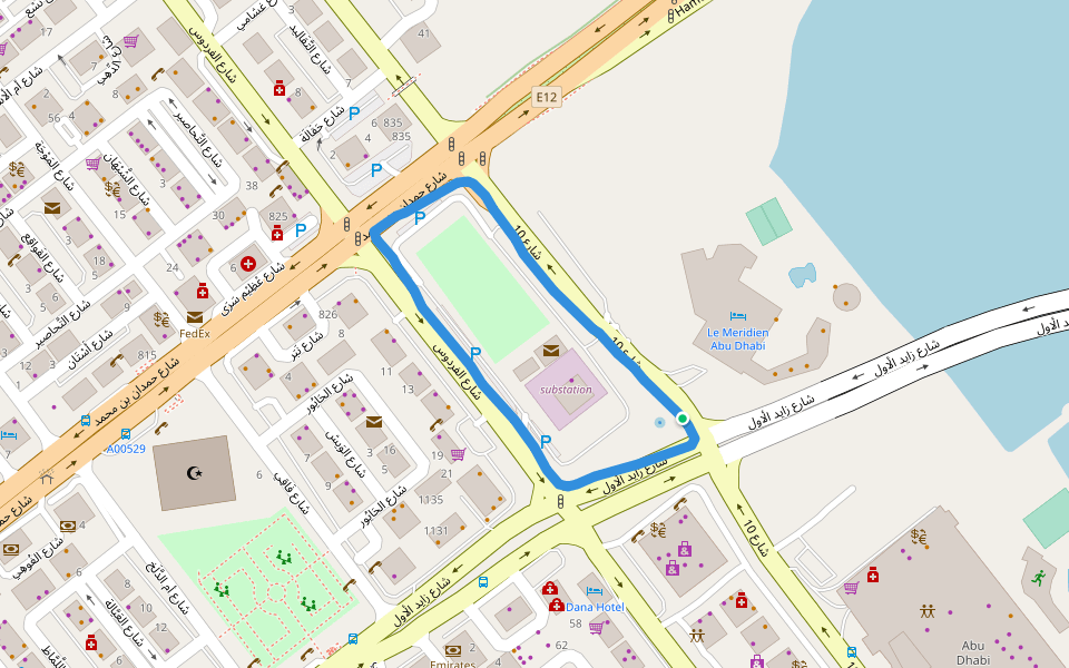 Map of Abu Dhabi Shopping Mall
