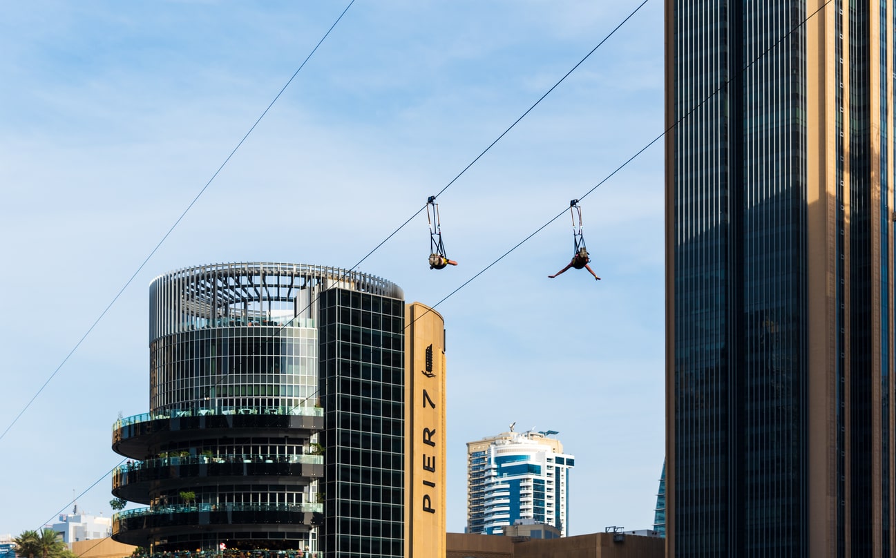 Famous Ziplines in Dubai